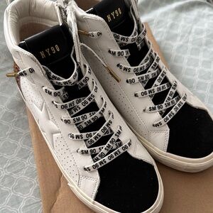 Steve Madden Black and White Sneakers